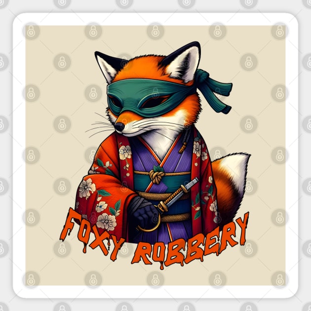 Foxy thief Magnet by Japanese Fever